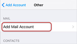 Setup ICA.NET email account on your iPhone Step 6
